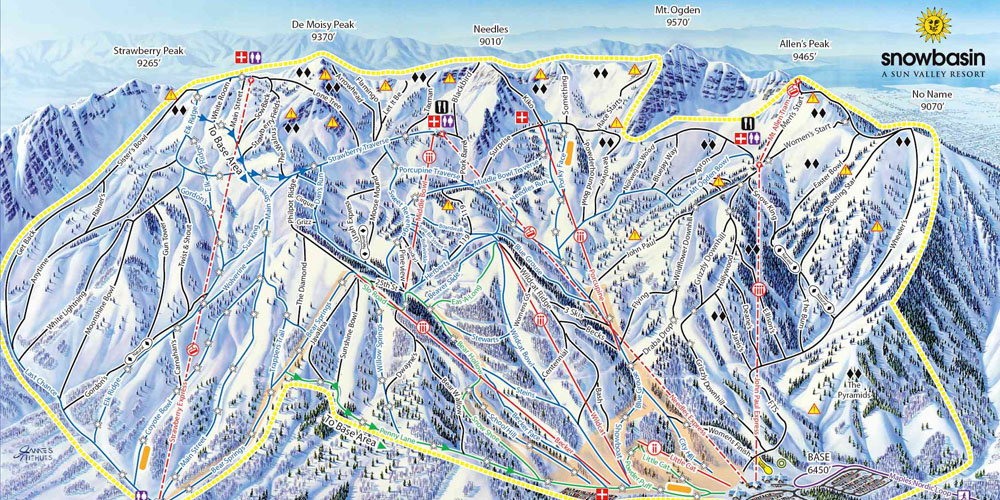 Snowbasin Trail Map